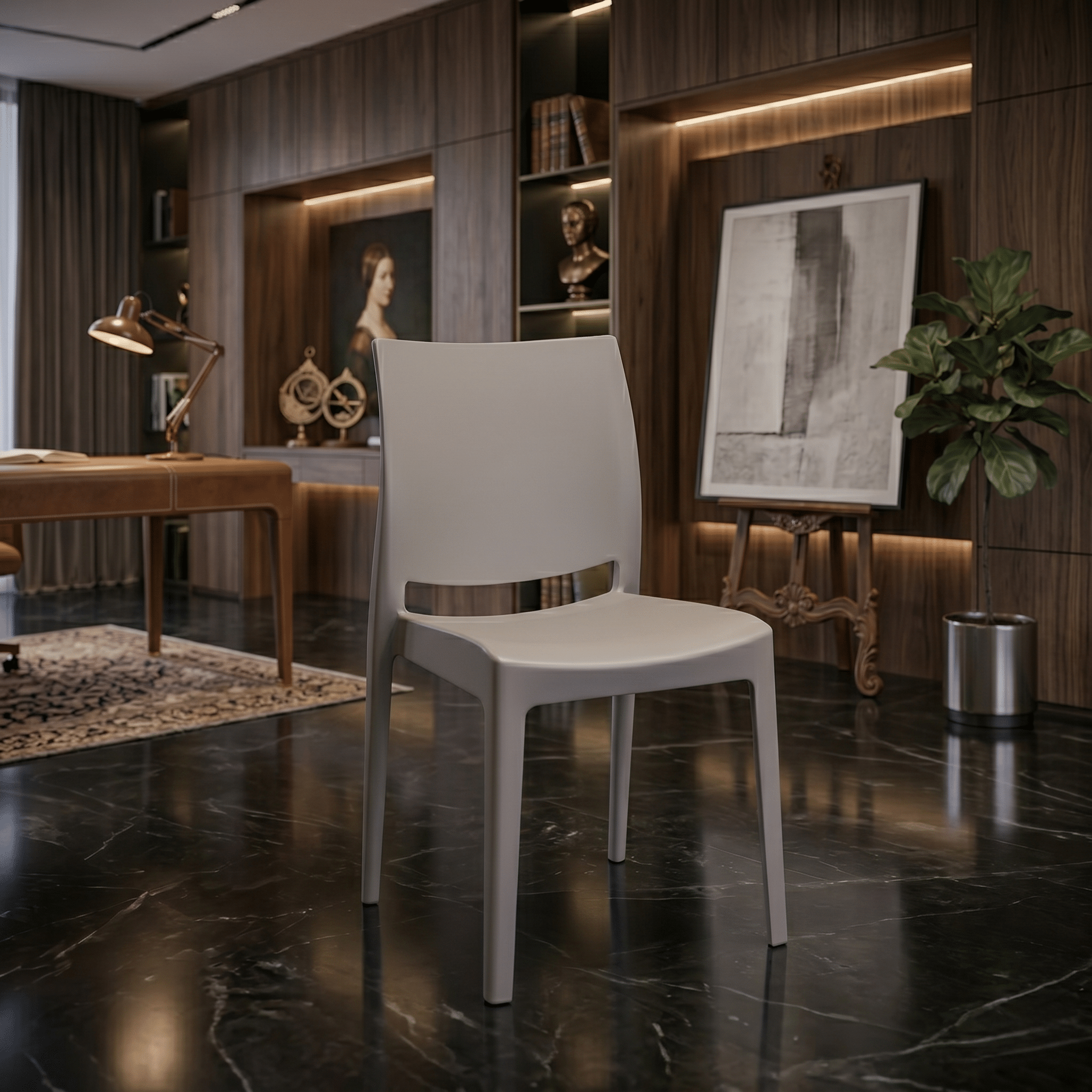 Sedia Moderna Color Tortora &ndash; Design Ergonomico (Cod. 1842)